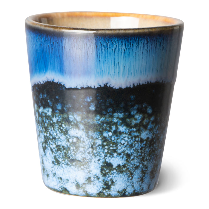 HKliving 70's Ceramics Ristrettokopje 0,1 L - Set van 4 - Calypso