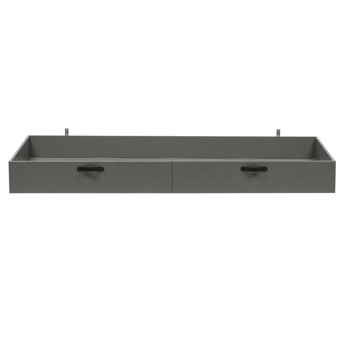 WOOOD Morris Bed Incl. Bedlade|Lattenrol - Grenen - Leem - 90x200