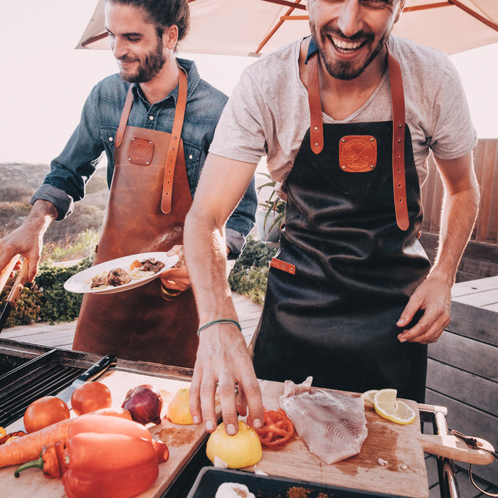 Witloft Leren Schort - Cognac