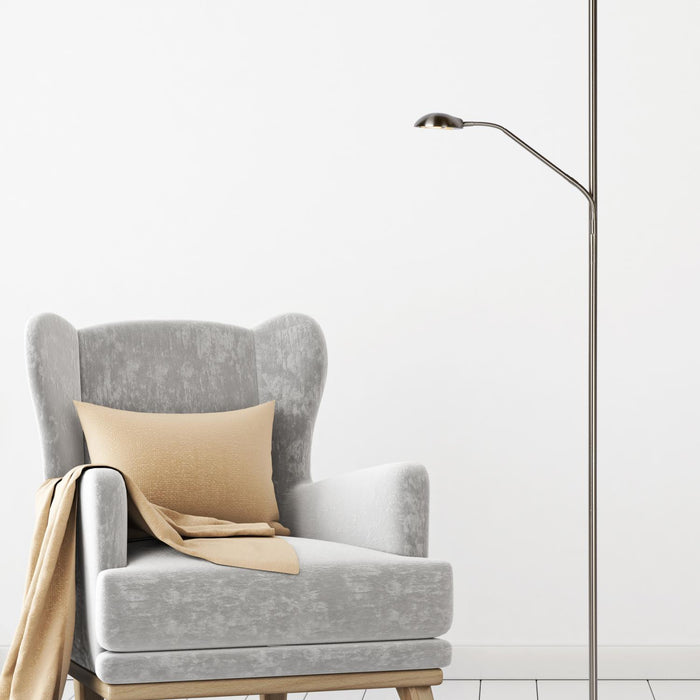 Lucide ZENITH Leeslamp - Mat chroom