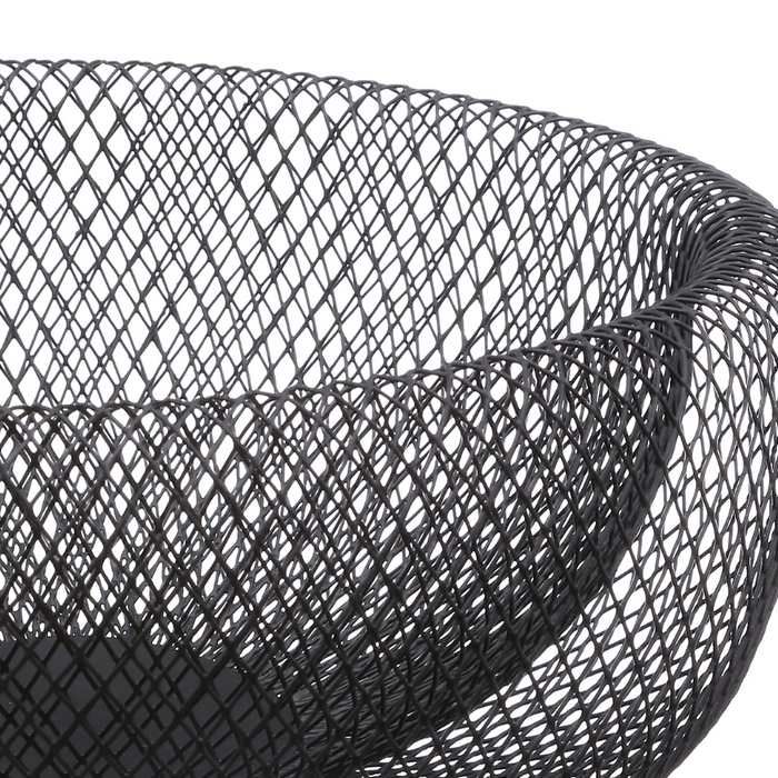 Fruitmand Opbergmand Mesh - Zwart - Ø 27cm