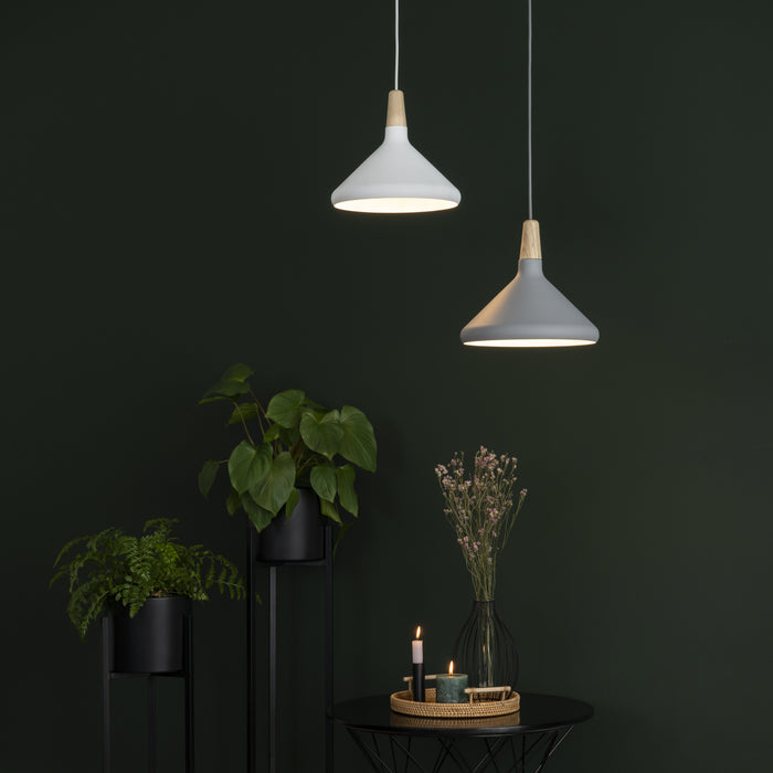 QUVIO Hanglamp rond grijs - QUV5133L-GREY