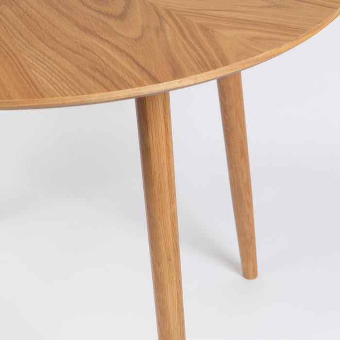 by fonQ basic Finn Eettafel - Ø 100 cm - Bruin