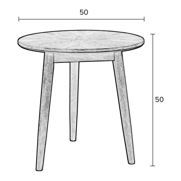 by fonQ basic Finn Bijzettafel - Bruin