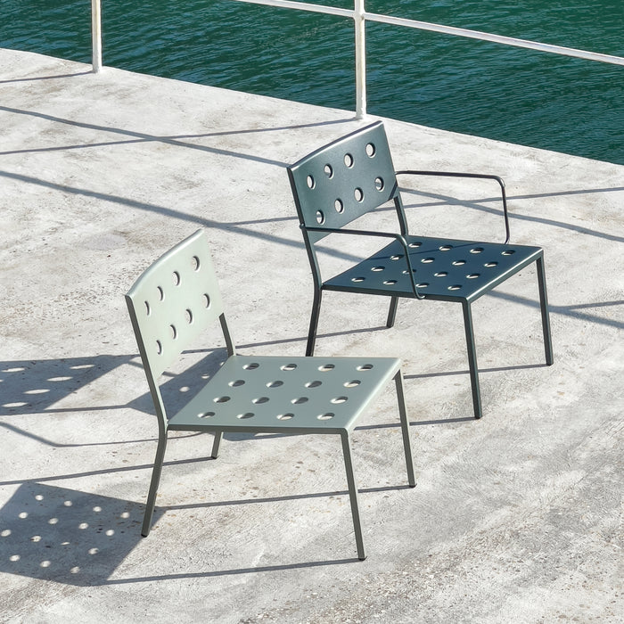 HAY Balcony Lounge Stoel - Desert green