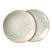 HKliving 70's Ceramics Bord Ø 22 cm - Set van 2 - Mist