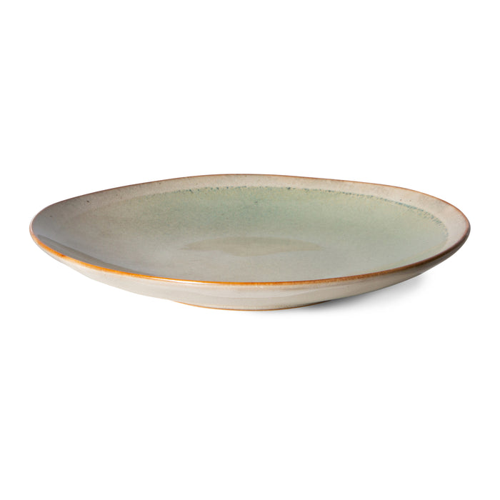 HKliving 70's Ceramics Bord Ø 22 cm - Set van 2 - Mist