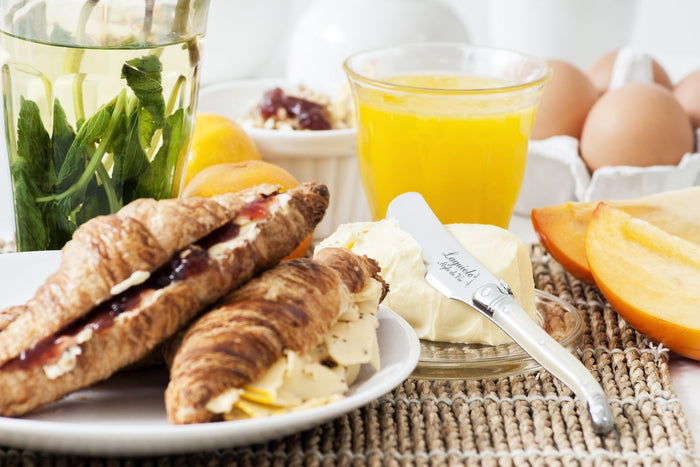 Laguiole Style de Vie Botermessen Parelmoer - 4 Stuks