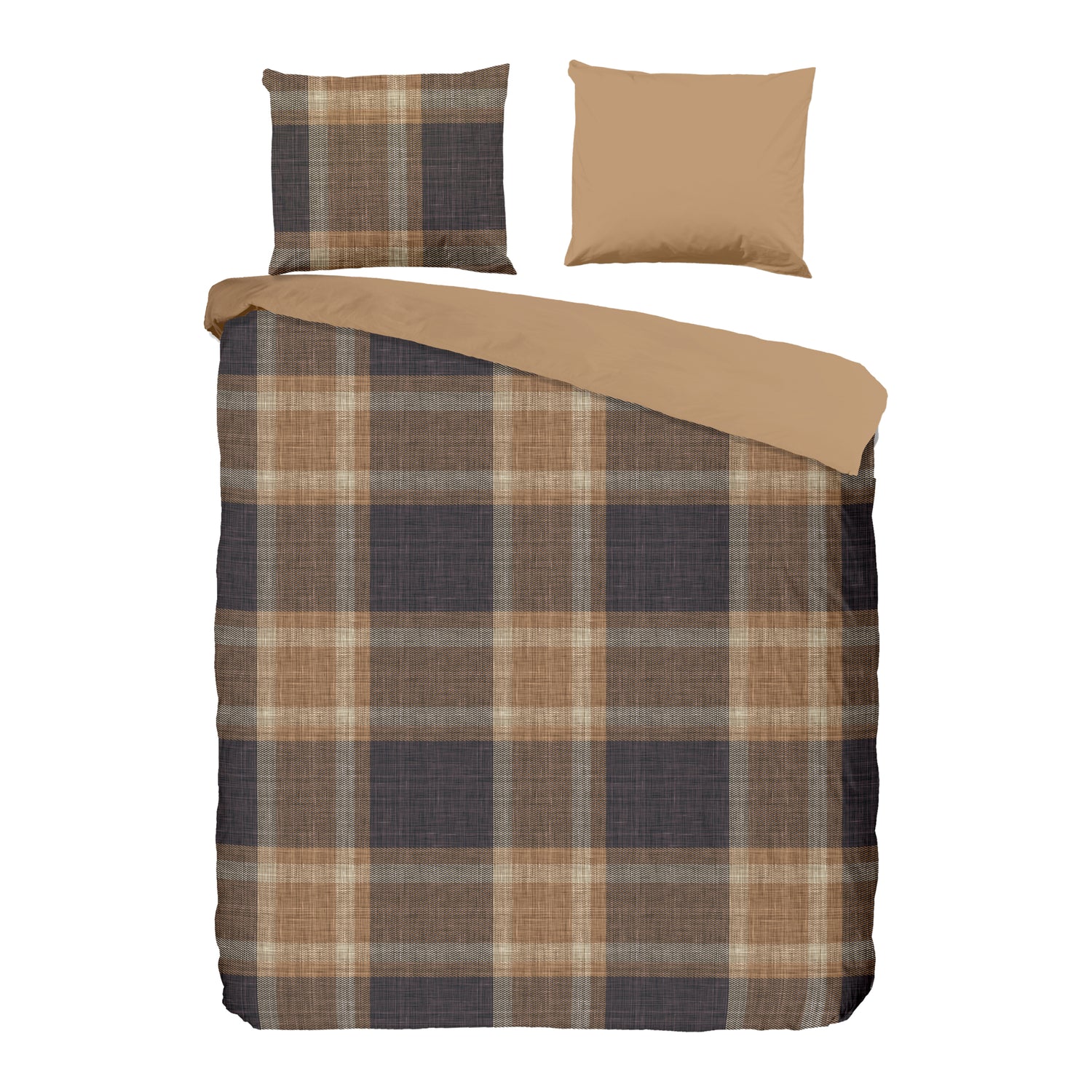 Good Morning Check Kinder Dekbedovertrek 200 x 220 cm - Multi