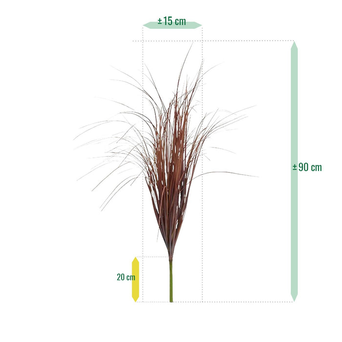 Gras kunstplant 80cm - rood