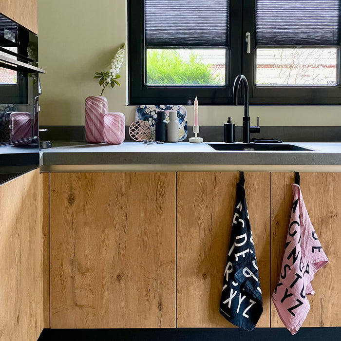 Krumble Siliconen pannenonderzetter rond met schubben patroon - Roze