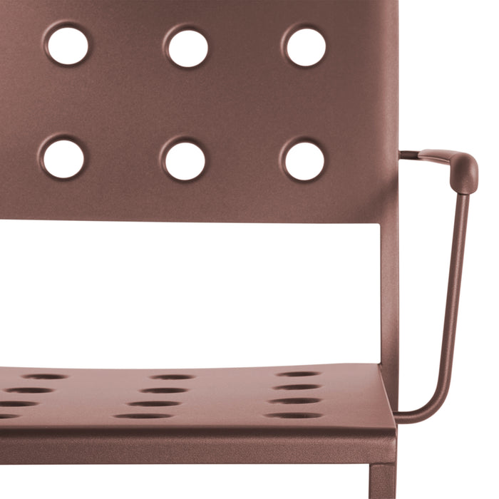 HAY Balcony Lounge Armstoel - Iron red