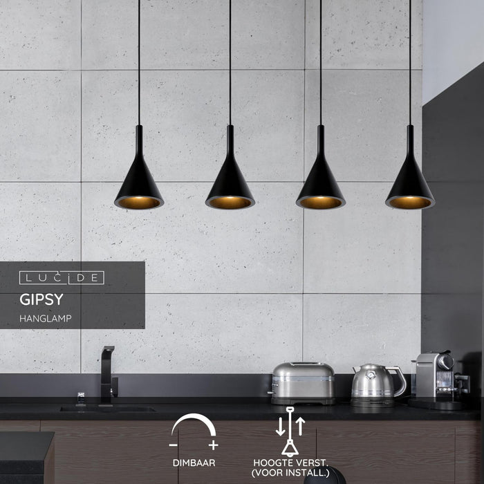Lucide GIPSY Hanglamp - Zwart