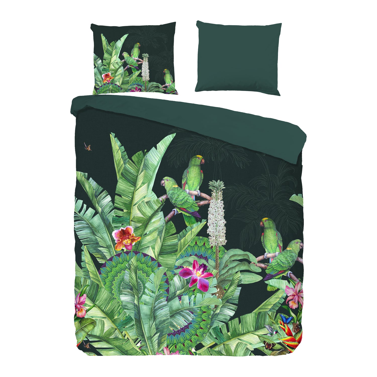 Good Morning Cato Dekbedovertrek 200 x 220 cm - Groen