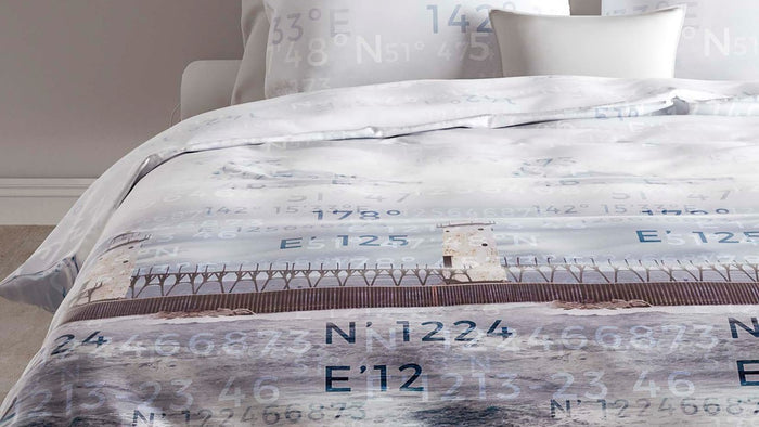 Zo Home Dekbedovertrek Katoen Satijn Tanner - blue 140x200|220cm