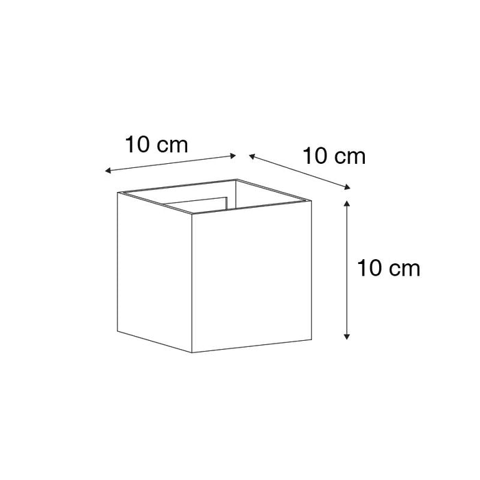 QAZQA Buiten wandlamp roestbruin incl. LED 2-lichts IP54 - Edwin