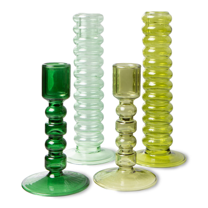 HKliving The Emeralds Kandelaar - Maat L - lime green