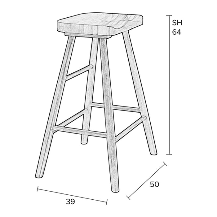 by fonQ basic Woody Barkruk - Zwart