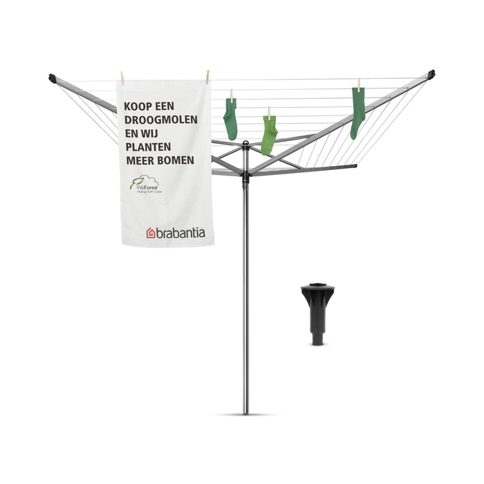 Brabantia Topspinner Droogmolen 40 m + Betonanker