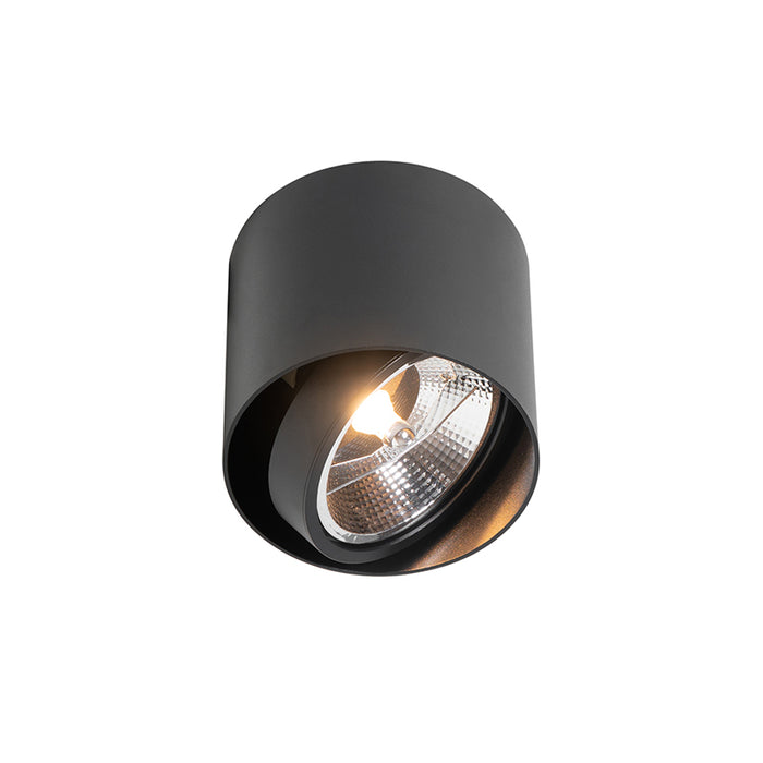 QAZQA Design spot zwart AR111 - Impact