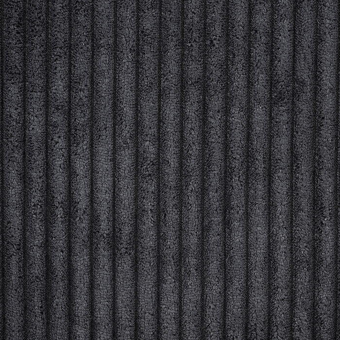 Beliani - VIND - Fauteuil - Zwart - Corduroy