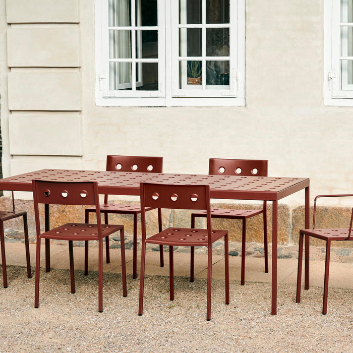 HAY Balcony Eettafel 144 x 76 cm - Iron red