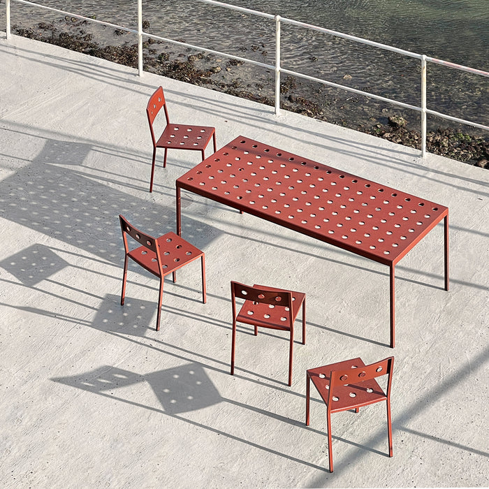 HAY Balcony Eettafel 144 x 76 cm - Iron red