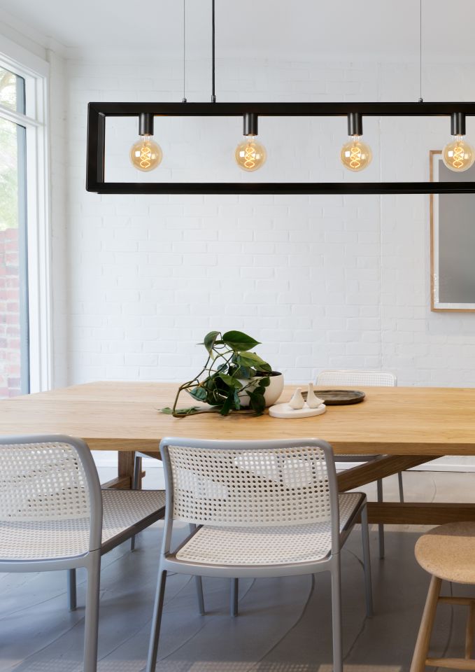 Lucide THOR Hanglamp 4xE27 - Grijs ijzer