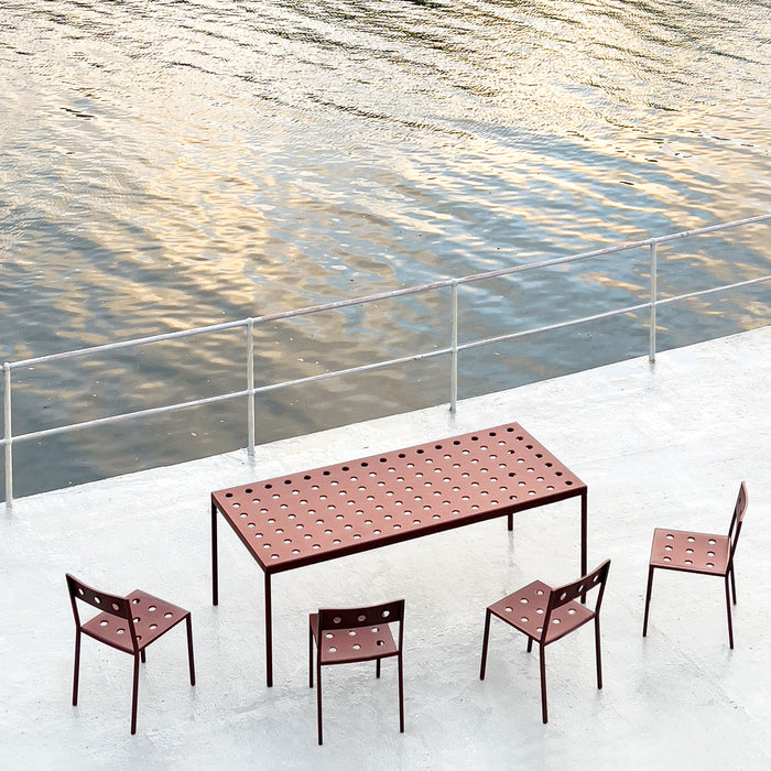 HAY Balcony Eettafel 190 x 87 cm - Iron red