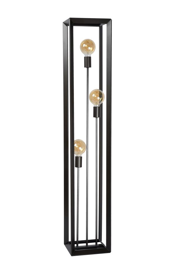 Lucide THOR Vloerlamp 3xE27 - Grijs ijzer