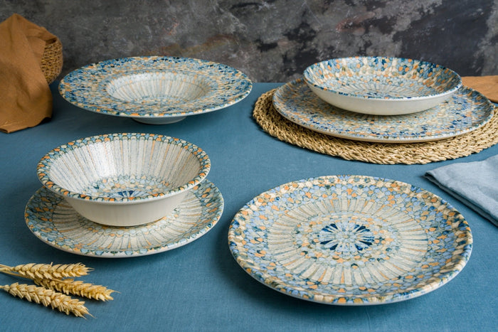 Bonna Bordenset - Luca Mosaic - 24delig - 6 persoons - Porselein
