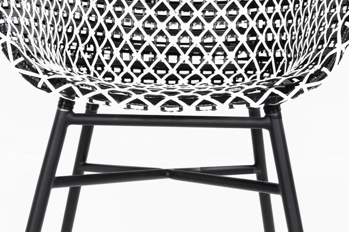 Hartman Delphine Diningstoel - Zwart/wit