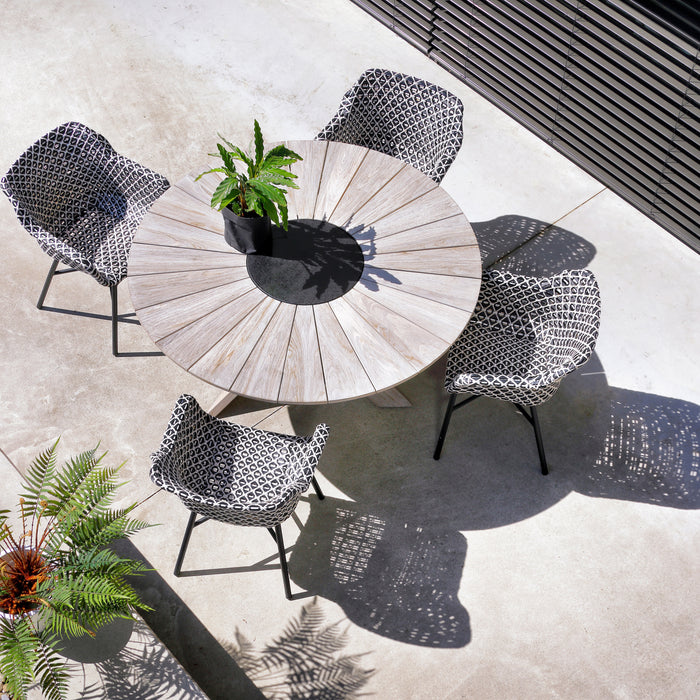 Hartman Delphine Diningstoel - Zwart/wit