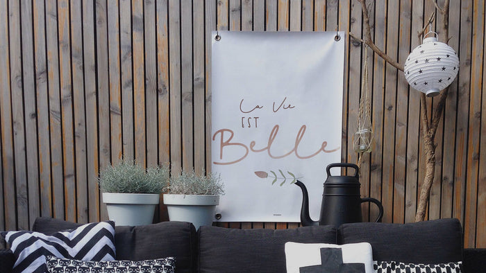 Villa Madelief Tuinposter La vie est belle (50x70cm)