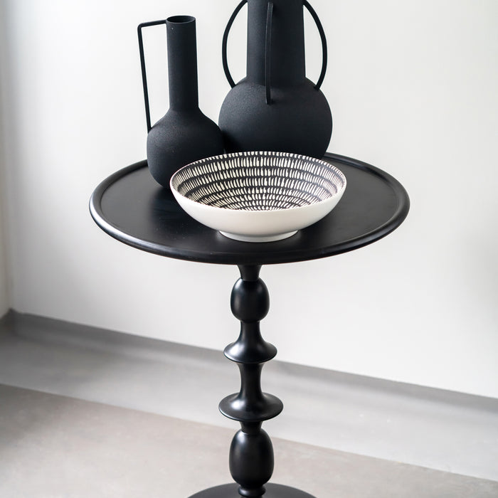 POLSPOTTEN Roman Vaas Set van 4 - Zwart