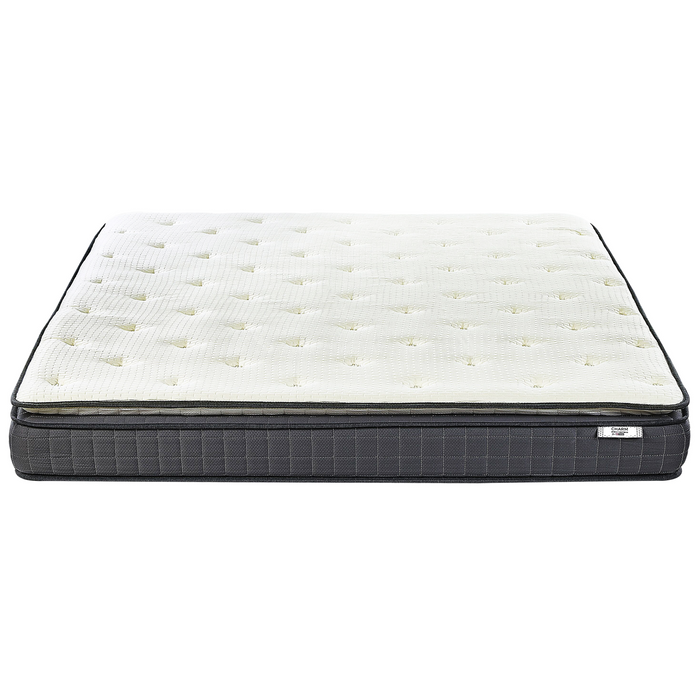 Beliani - CHARM - Traagschuimmatras - Wit - 180 x 200 cm - Polyester