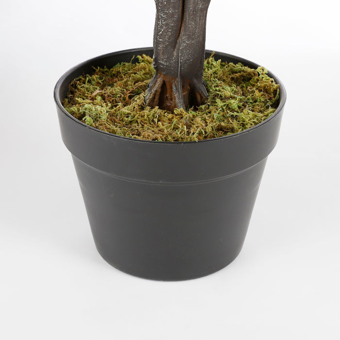 Mica Decorations Rubberplant Kunstplant - H120 x Ø60 cm - Groen