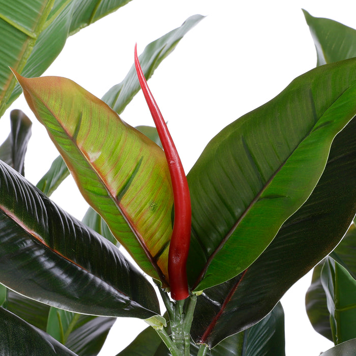 Mica Decorations Rubberplant Kunstplant - H120 x Ø60 cm - Groen