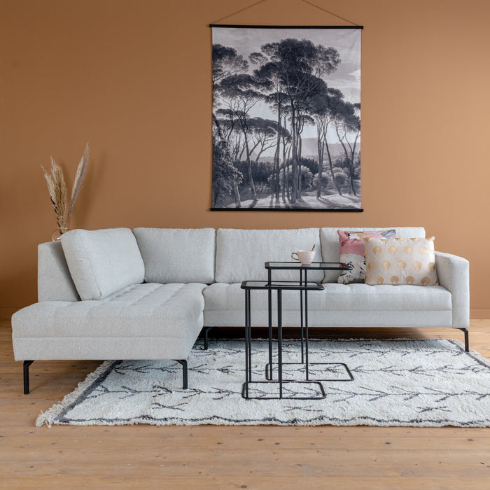 MOOS River Hoekbank Grijs / Ecru Links