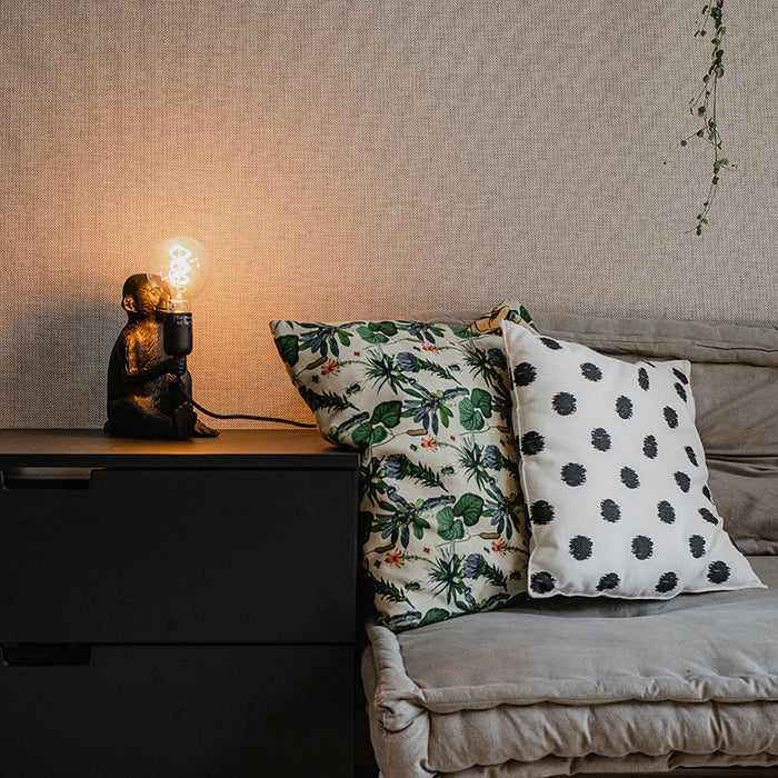 QAZQA Tafellamp animal-tl - Zwart - Landelijk - L 235mm