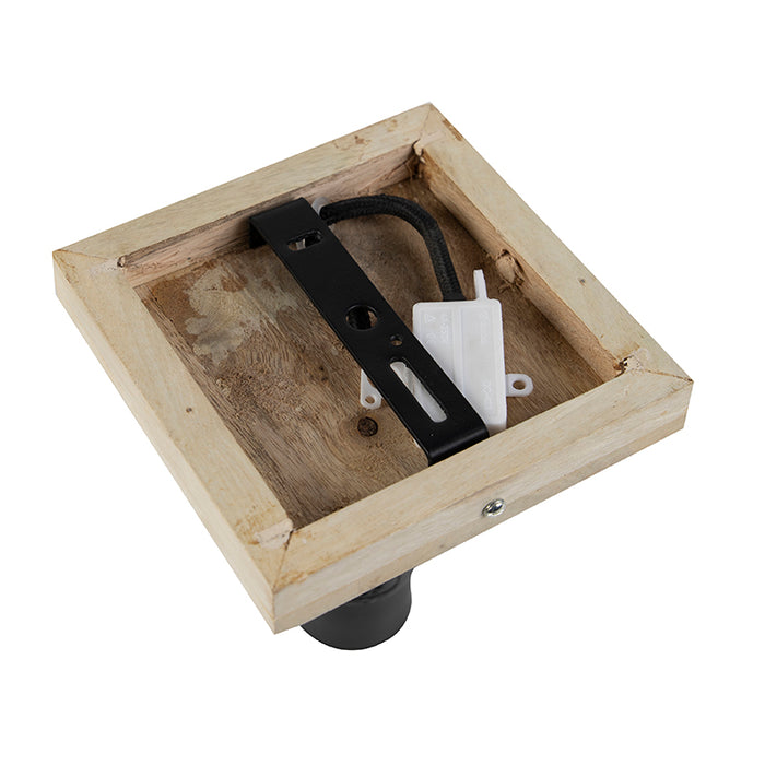 QAZQA Plafondlamp tubs cl - Zwart - Industrieel - L 140mm