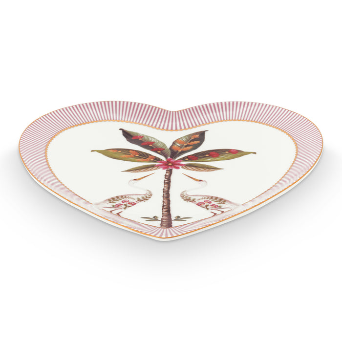 Pip Studio La Majorelle Hartvormig Bord Ø 21,5 cm - Set van 2 - Roze