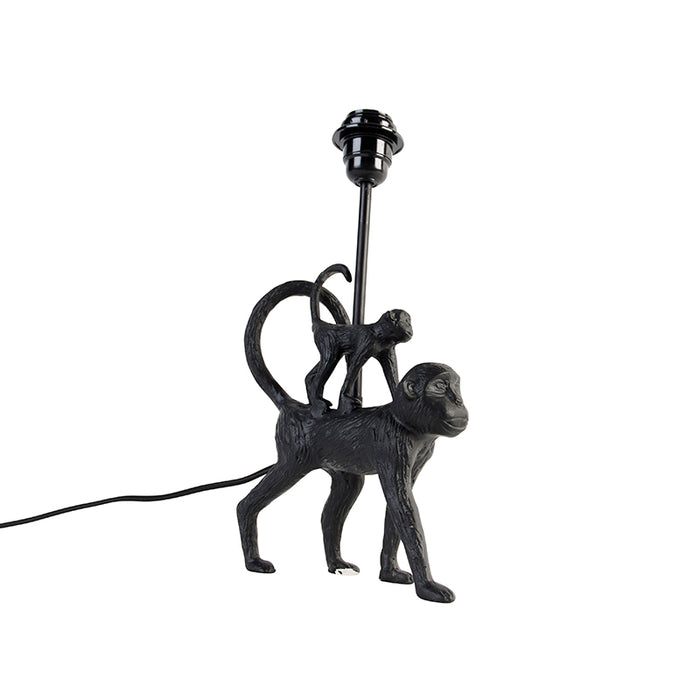 QAZQA Tafellamp animal - Zwart - Landelijk - L 205mm