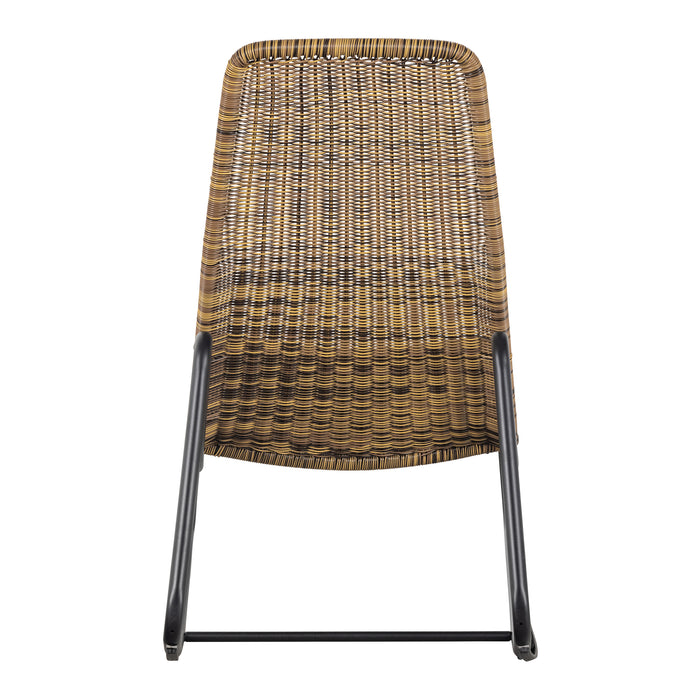 WOOOD Tom Schommelstoel Tuin - Rattan - Naturel - 97x51x95