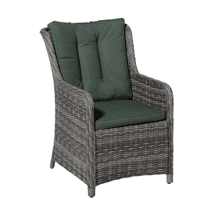 Madison Wicker - Dining Set Outdoor - Oxford Green - 46x95