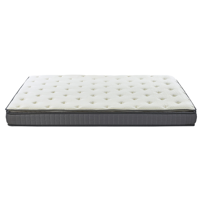 Beliani-CHARM-Traagschuimmatras medium-Wit-160 x 200 cm-Polyester