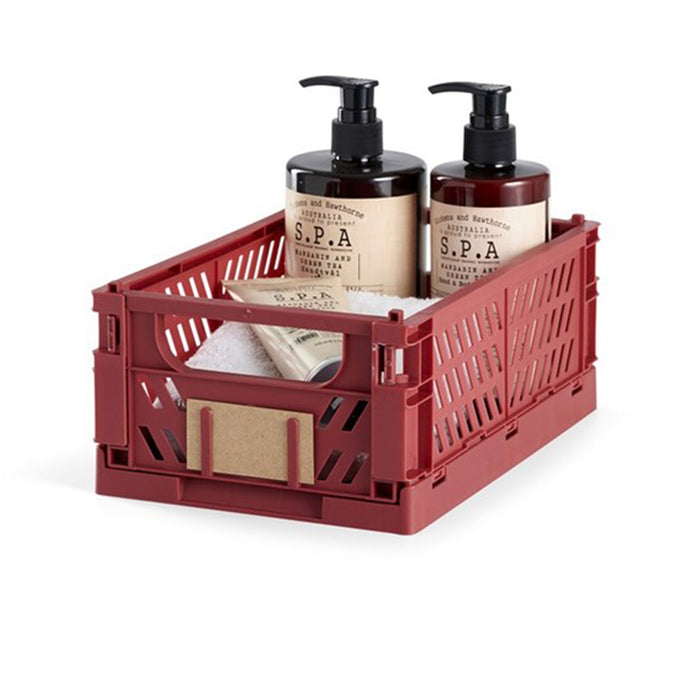 Lisomme Luuk opvouwbaar krat rood - 25 x 16,5 cm