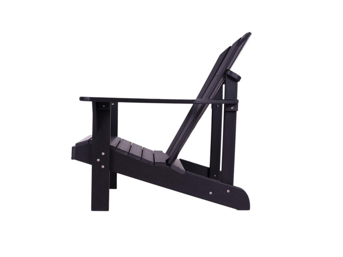 Kunststof adirondack tuinstoel Montreal zwart