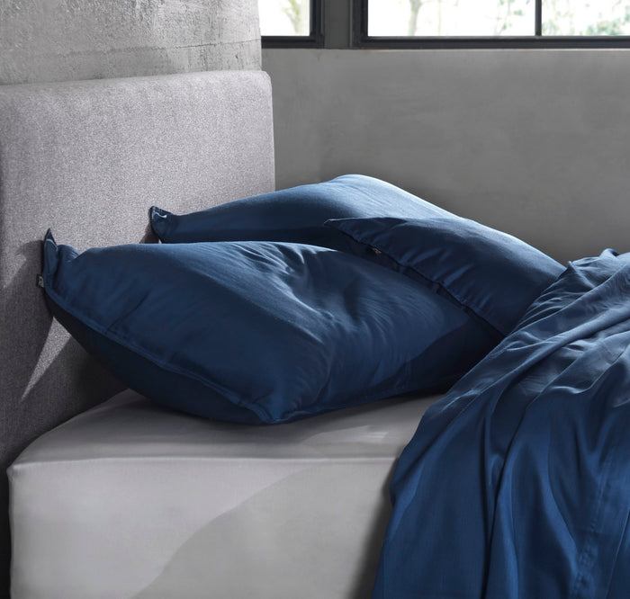 Zo Home Satinado Kussensloop Katoen Satijn - navy blue 40x80cm