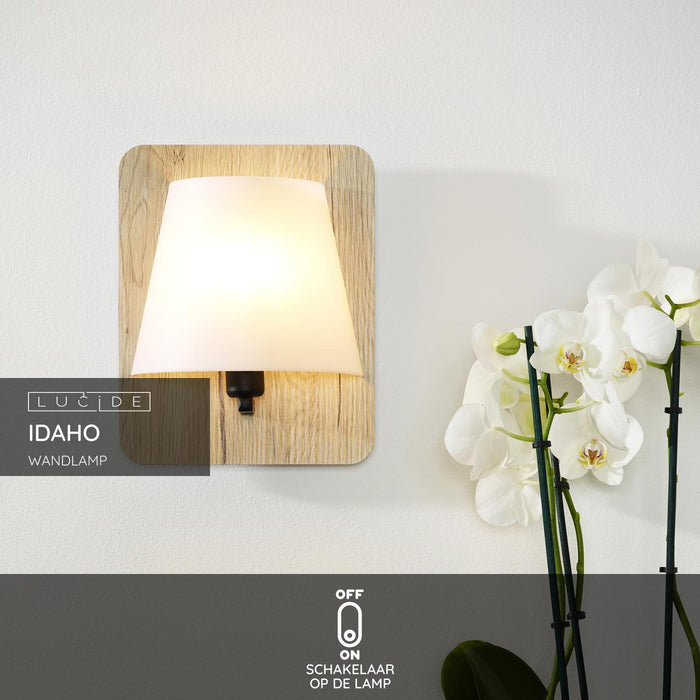 Lucide IDAHO Wandlamp - Licht hout